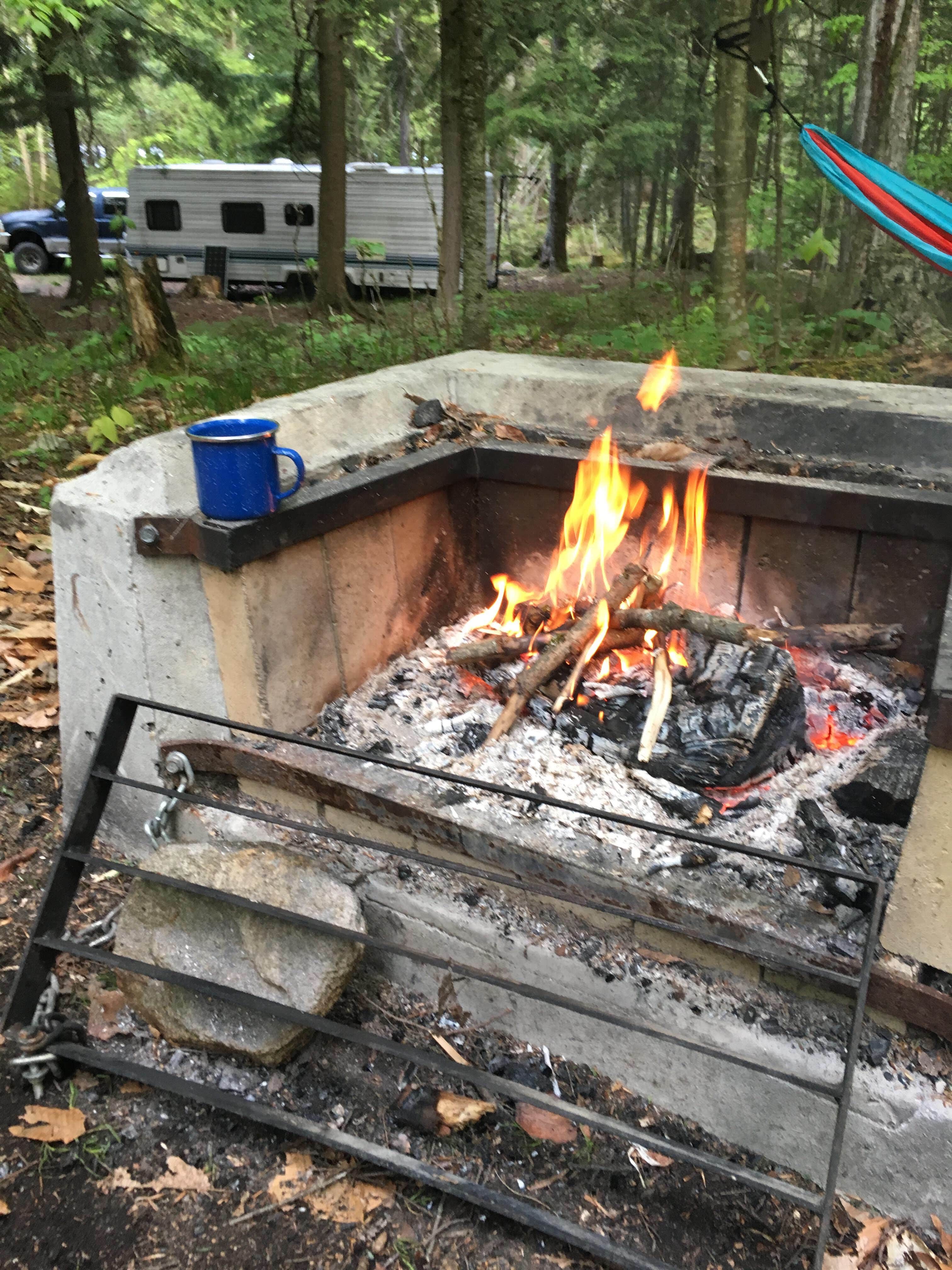 John E.'s photo of rv camping at Lake Eaton Campground near Blue Mountain Lake, NY