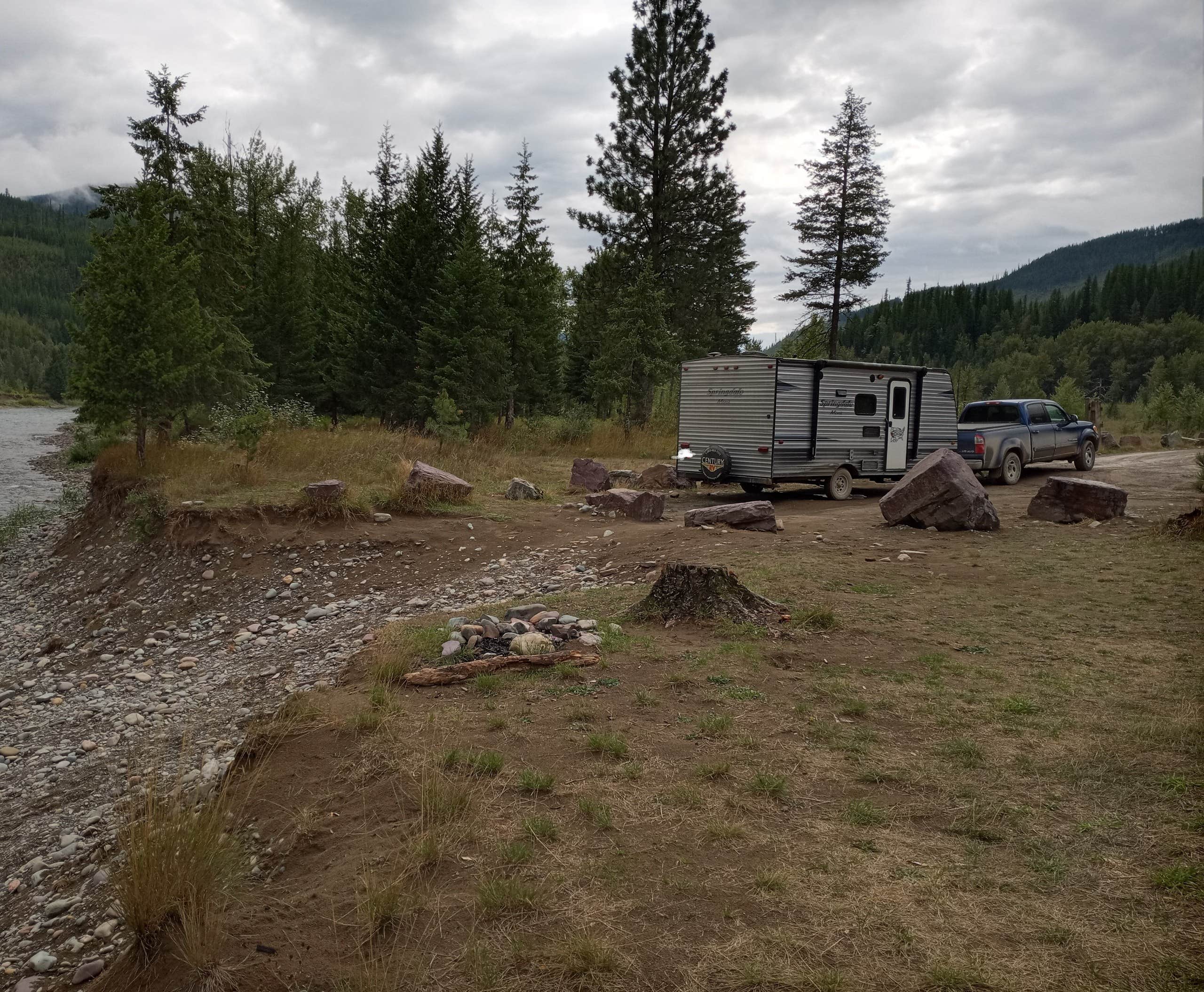 Mike's photo at North fork Flathead River dispersed camping near Polebridge, MT