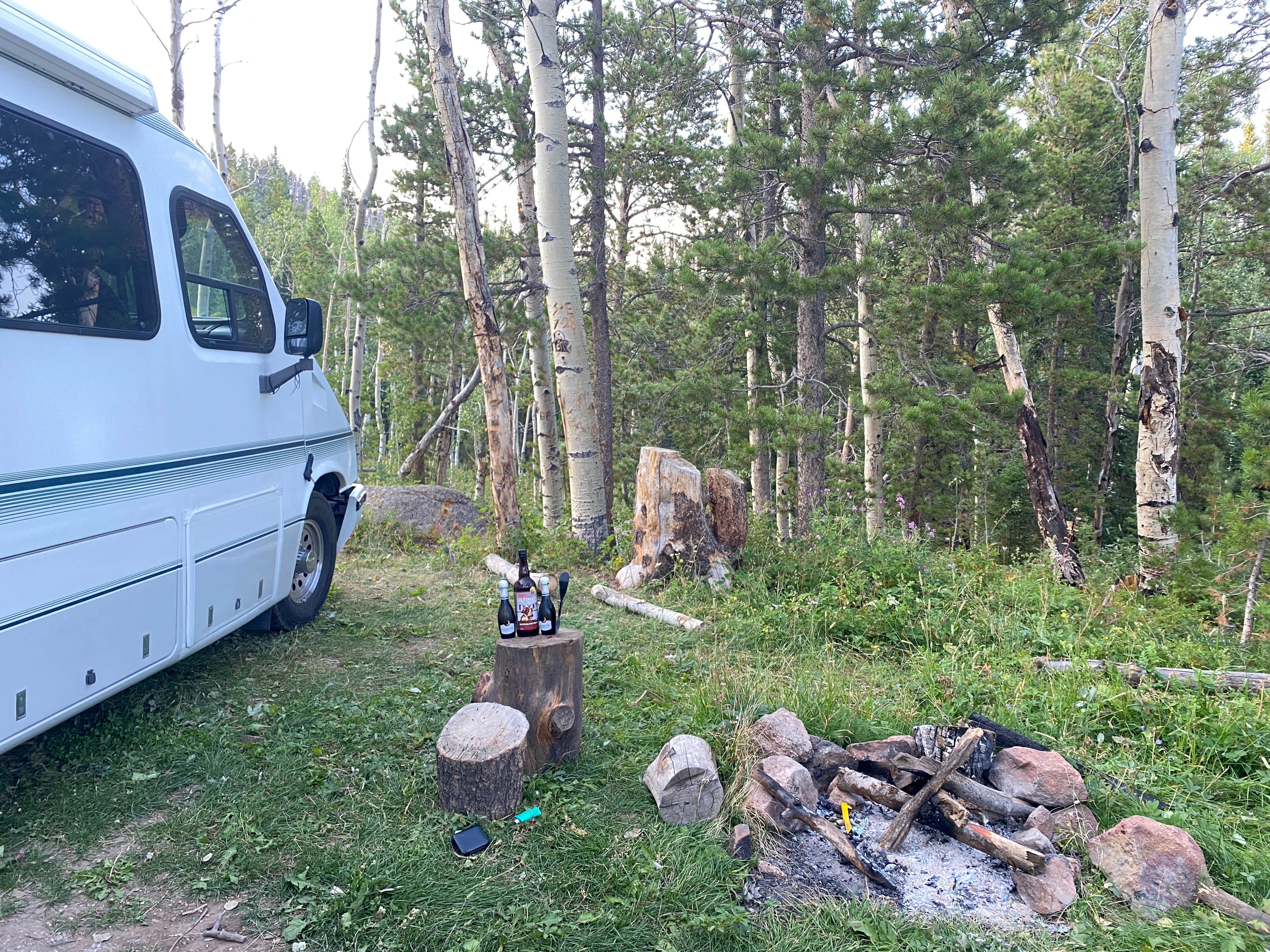 Kim A.'s photo of rv camping at Arapaho and Roosevelt National Forest Dispersed Camping near Laramie, WY