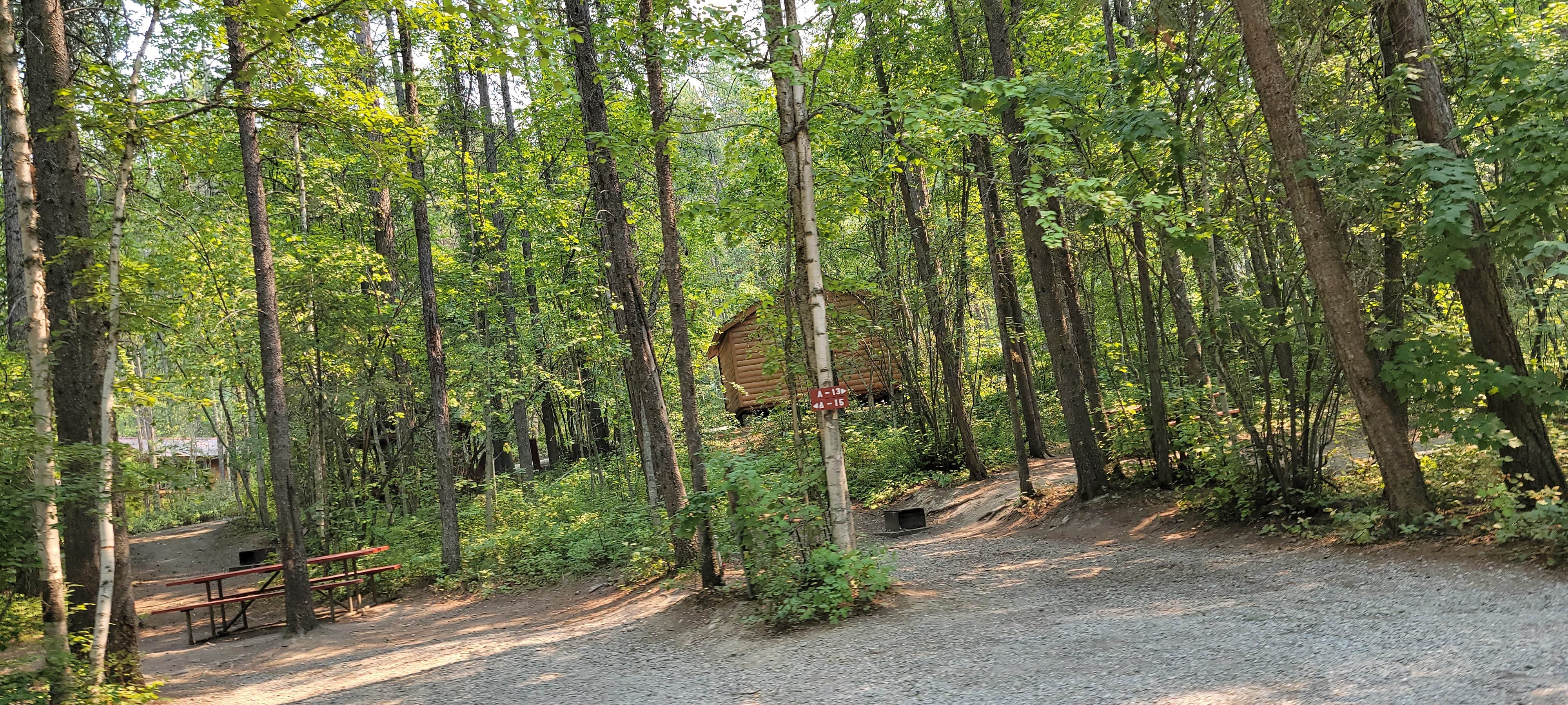 Nancy C.'s photo of glamping accommodations at Glacier Campground in Montana