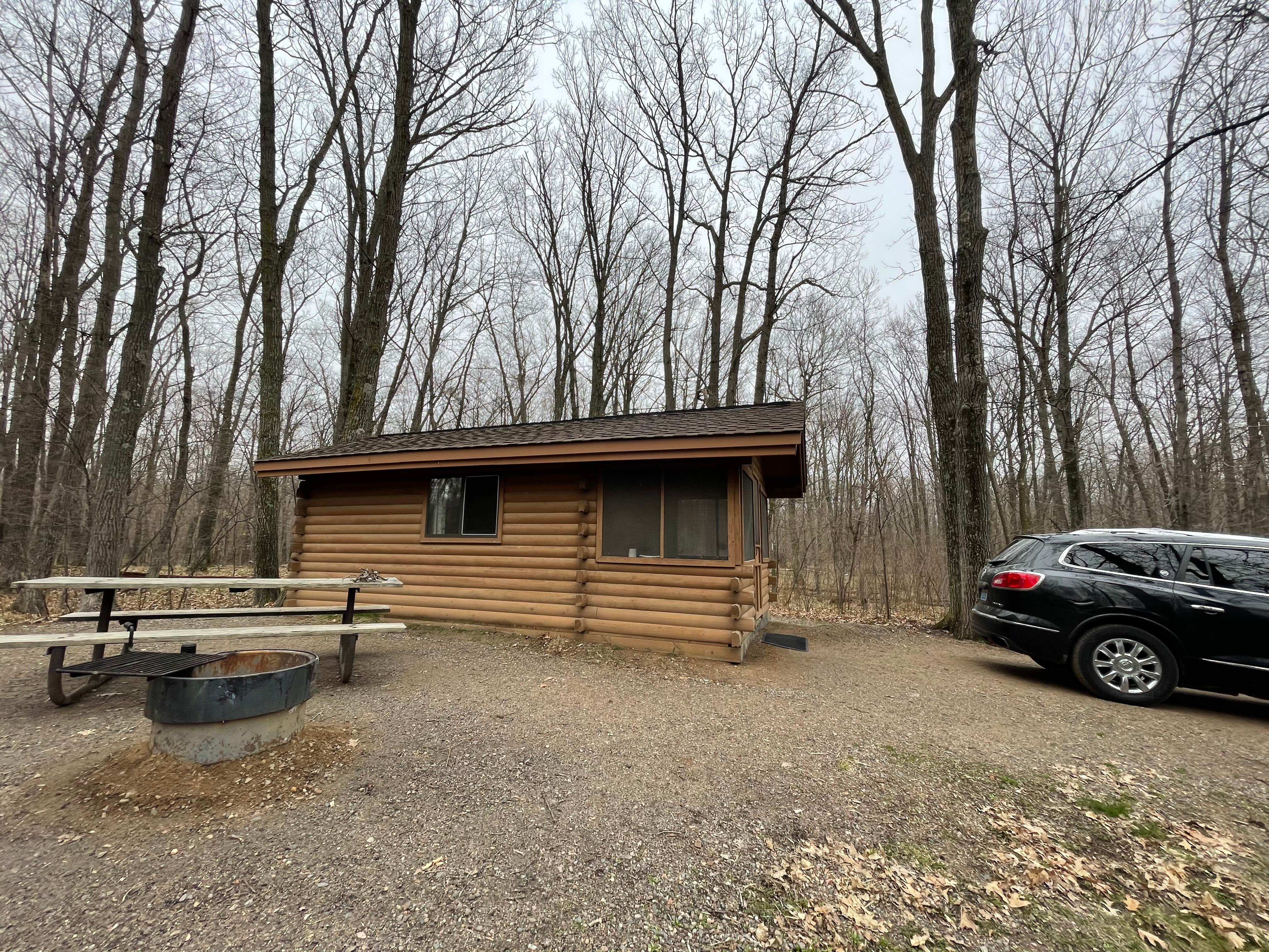 Rachelle W.'s photo of a cabin at Camper Cabins — Mille Lacs Kathio State Park near Mississippi River Headwaters - Cross Lake