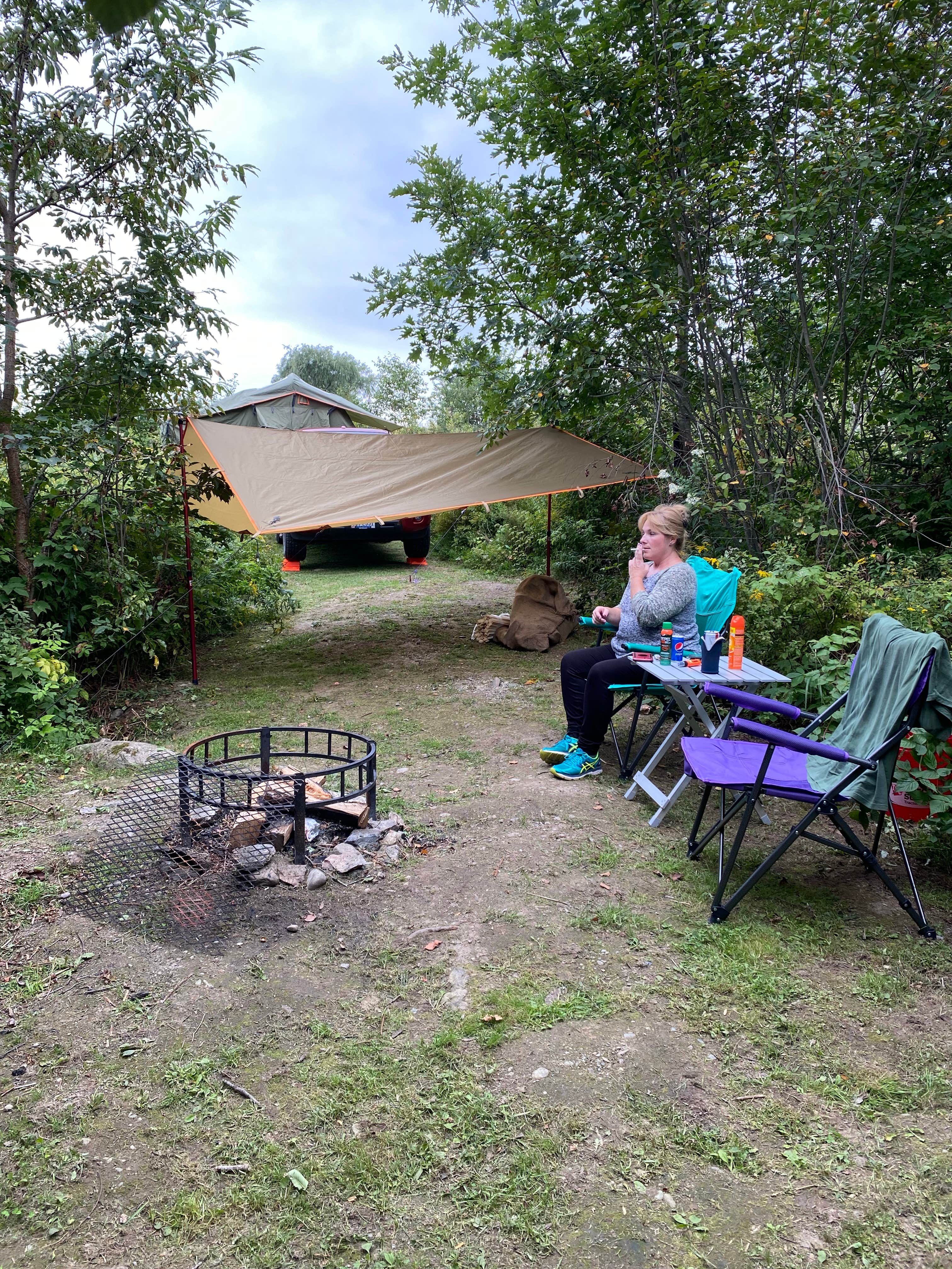 Daniel J.'s photo of tent camping at Rough and Raw near Otis, ME
