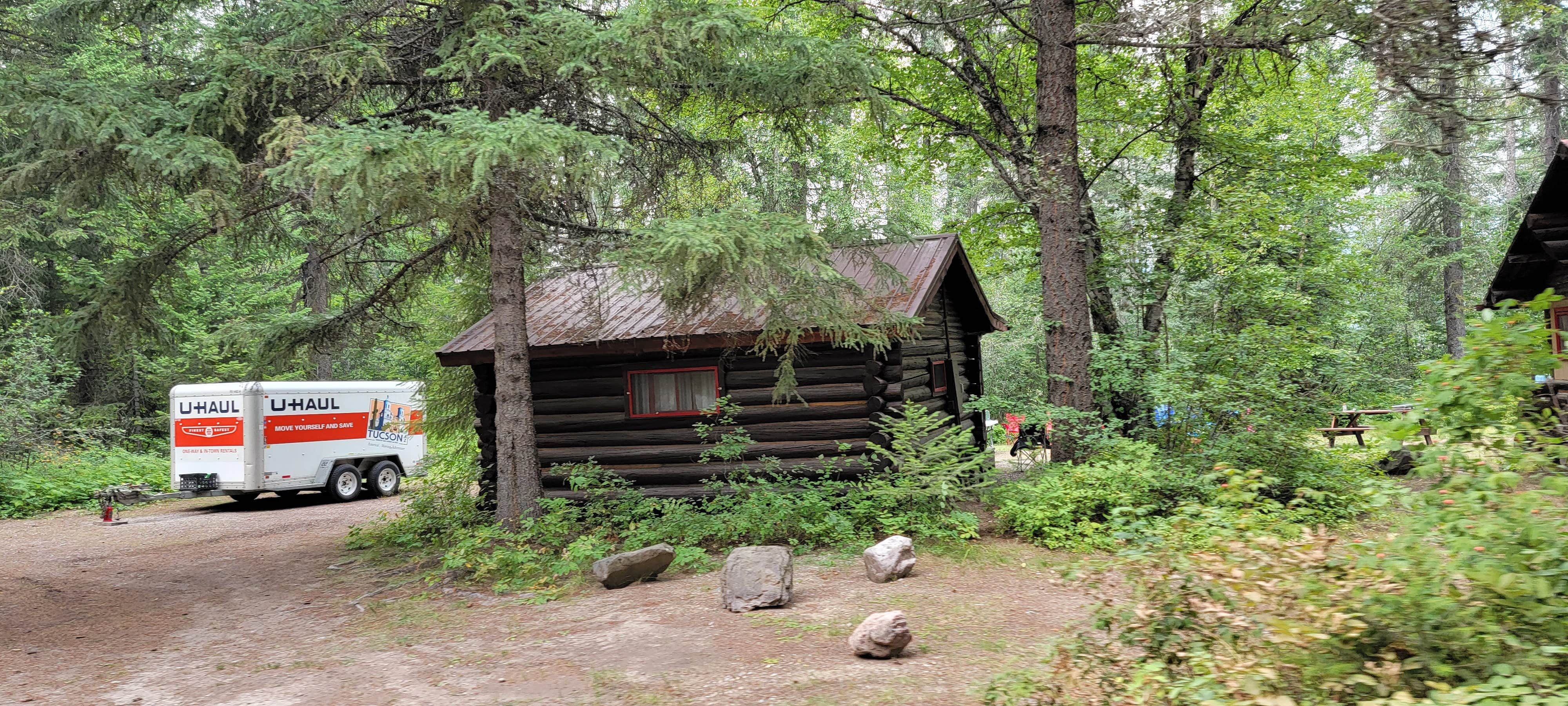 Nancy C.'s photo of a cabin at Lake Five Resort near Essex, MT