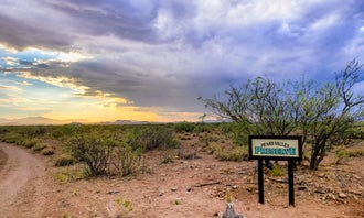 Camping near Inlaws and Outlaws: Peaks Valley Preserve, Pearce, Arizona