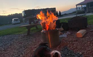 Cassandra R.'s photo of camping with pets at Mama Gertie's Hideaway Campground near Swannanoa, NC