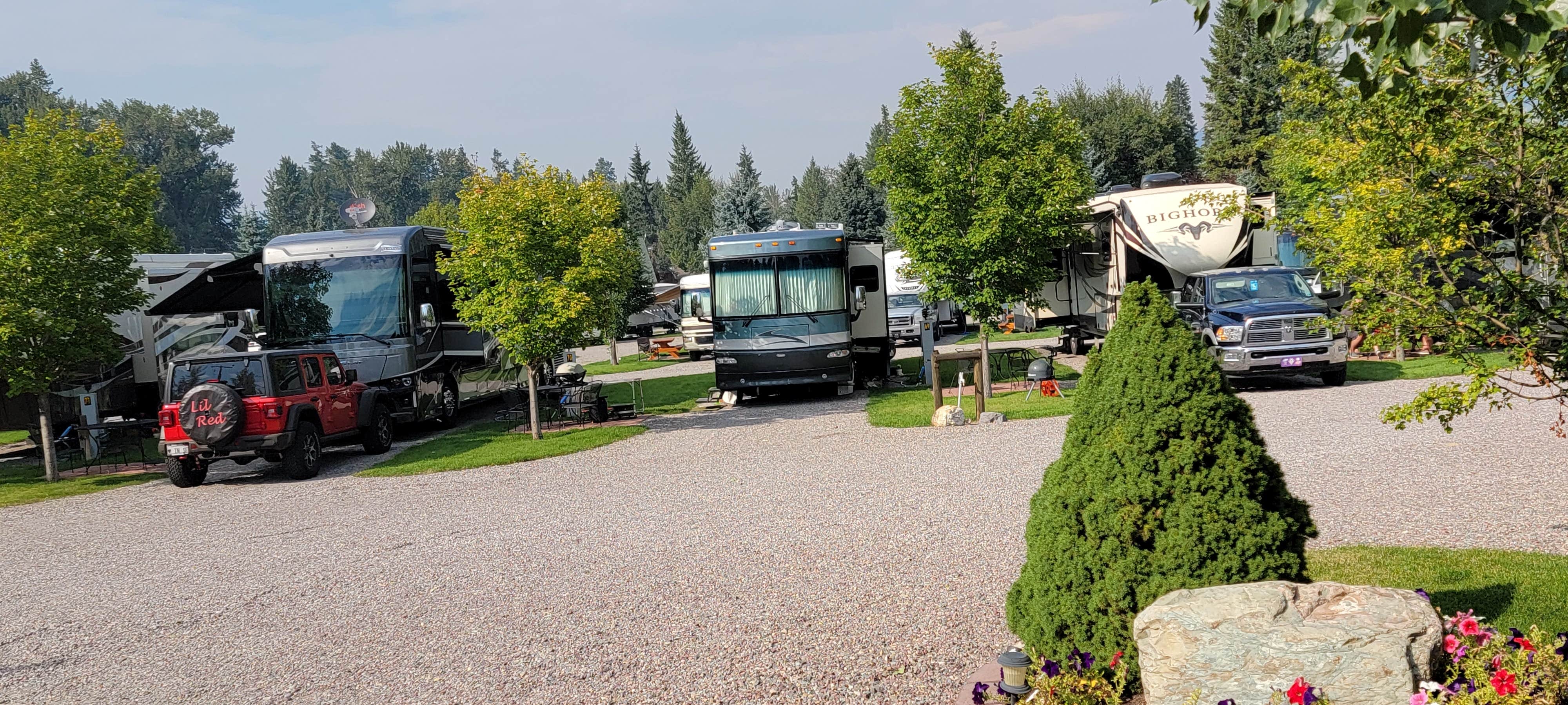 Nancy C.'s photo of rv camping at Columbia Falls RV Park near Siyeh Bend, MT
