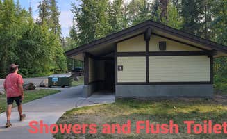 Nancy C.'s photo of glamping accommodations at Whitefish Lake State Park Campground near Glacier National Park