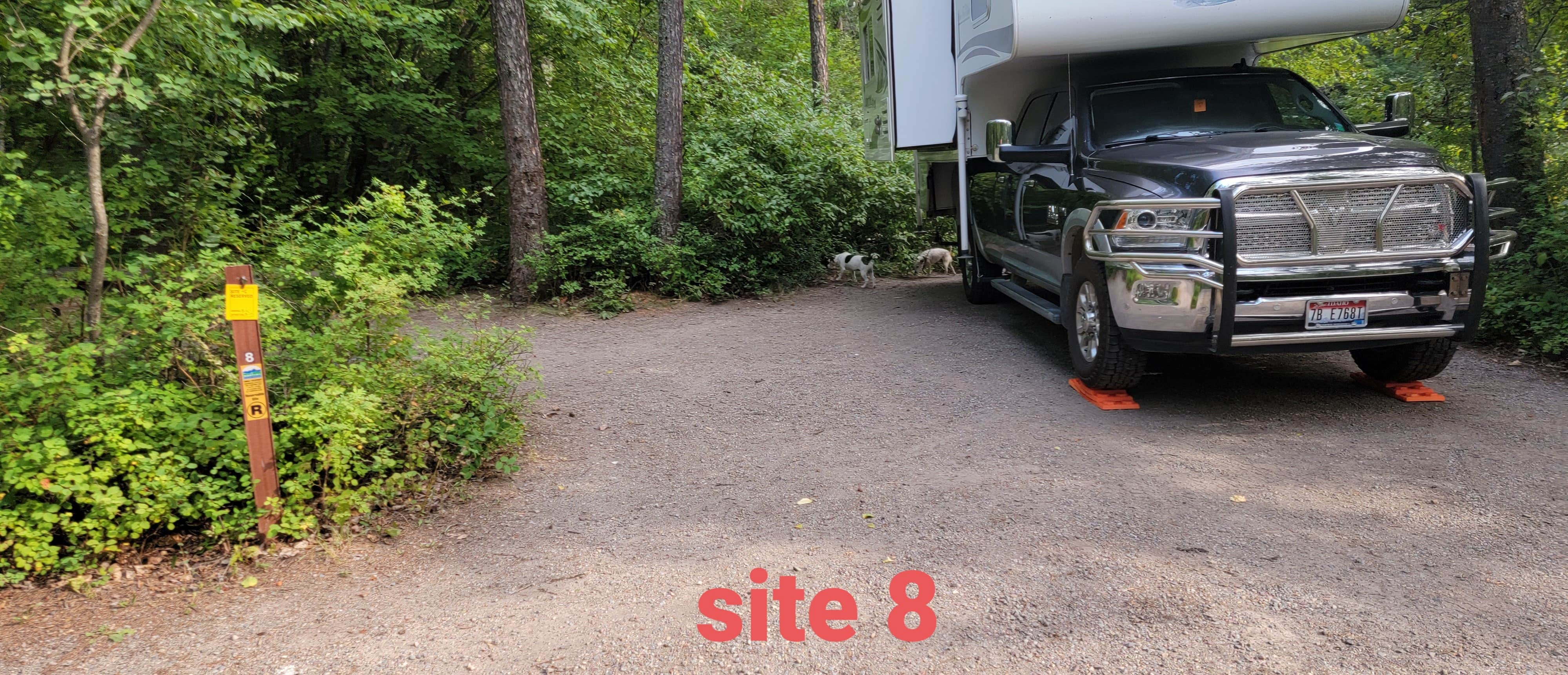 Nancy C.'s photo of rv camping at Whitefish Lake State Park Campground near Rexford, MT