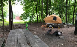 Art S.'s photo of camping with pets at Whitetail Campground — Illini State Park near Ottawa, IL