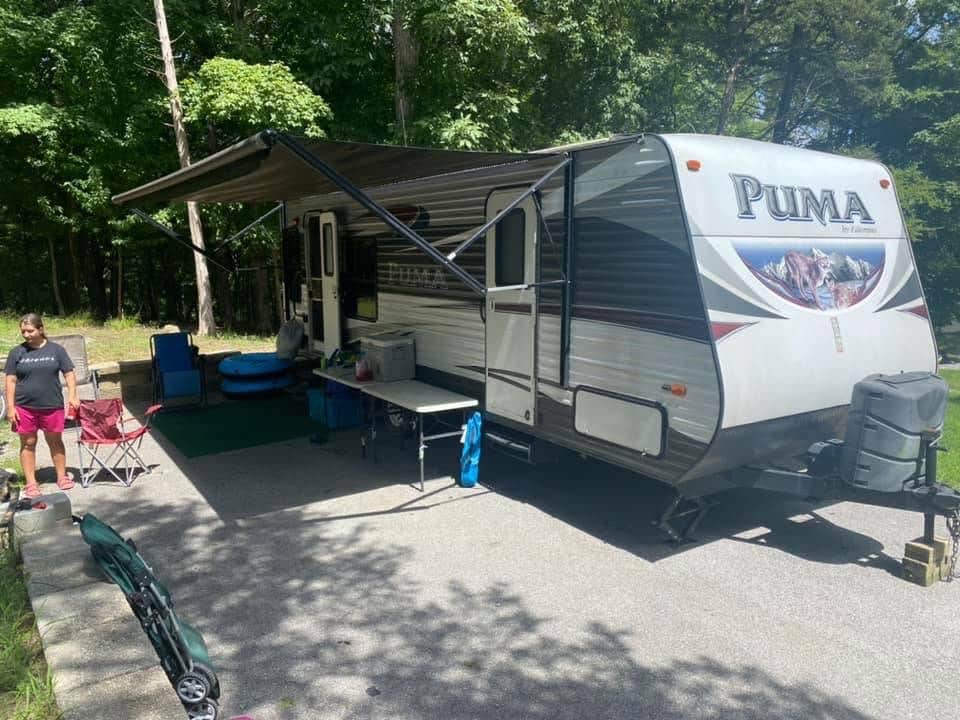 Heather T.'s photo of tent camping at Harrison Bay State Park Campground near Monteagle, TN