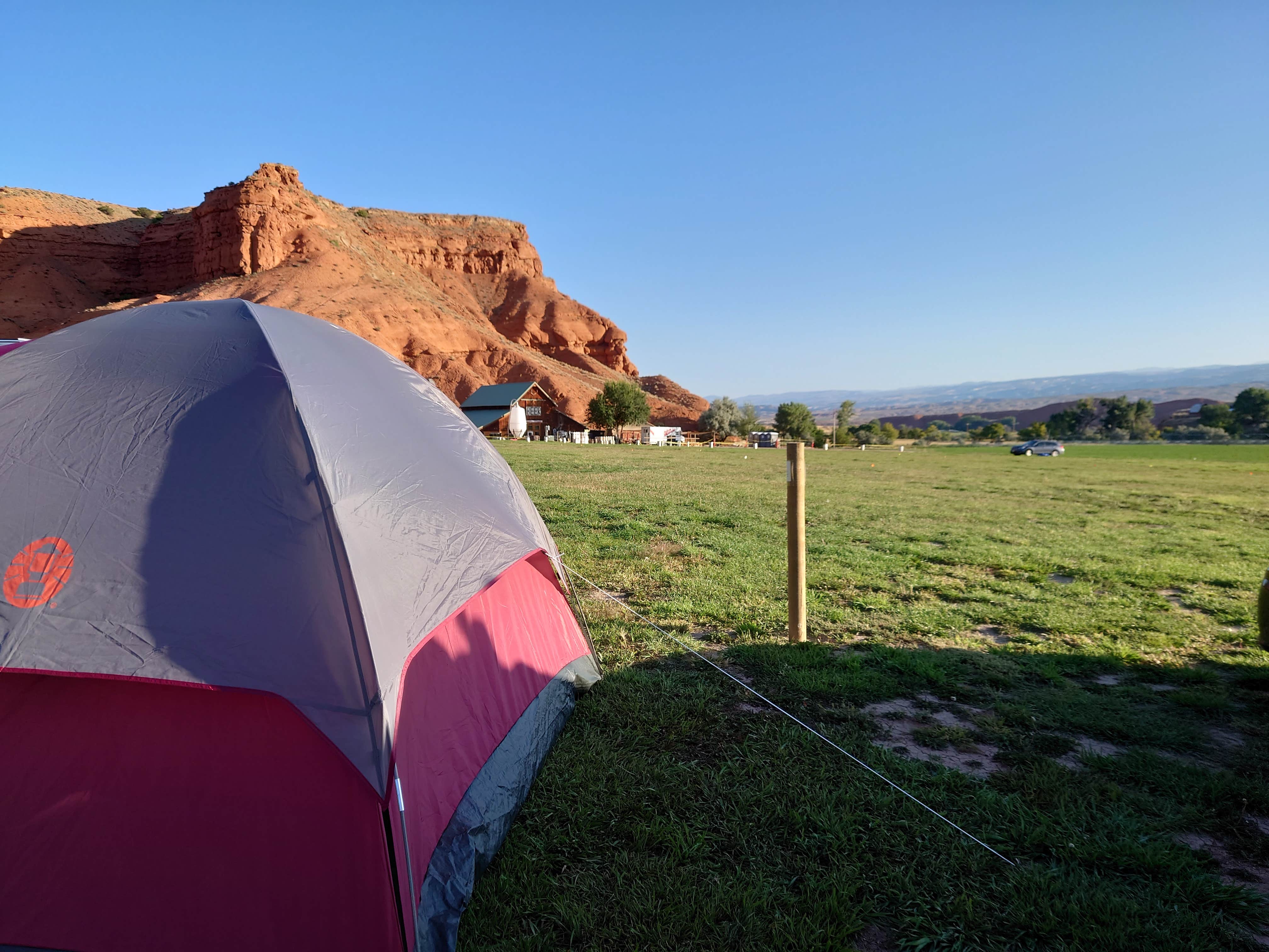 Ryu M.'s photo of tent camping at Ten Sleep Brewing Company near Greybull, WY