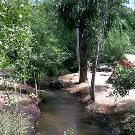 Streams run through the campground