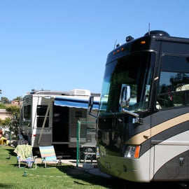 Bayfront sites with luxury RVs
