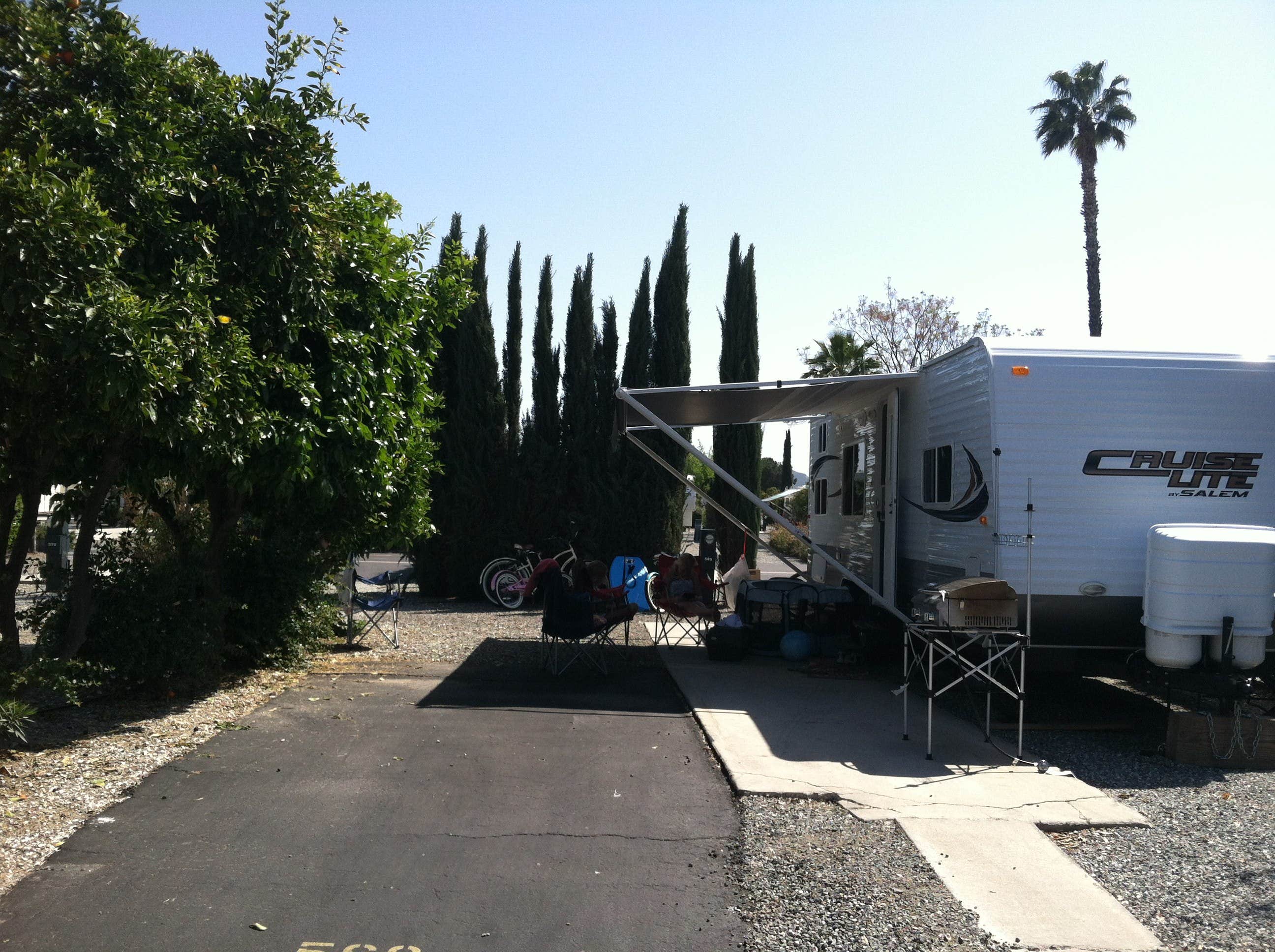 Momma H.'s photo of rv camping at Golden Village Palms RV Resort near Winchester, CA