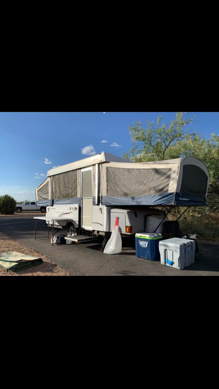 Chris P.'s photo of rv camping at Lyman Lake State Park Campground near Greer, AZ