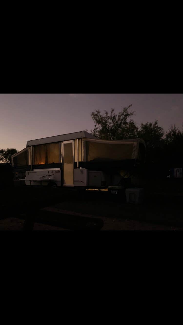 Chris P.'s photo of rv camping at Lyman Lake State Park Campground near McNary, AZ