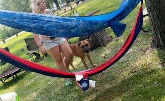 Nick G.'s photo of camping with pets at Stockholm Park Campground near Spring Valley, WI