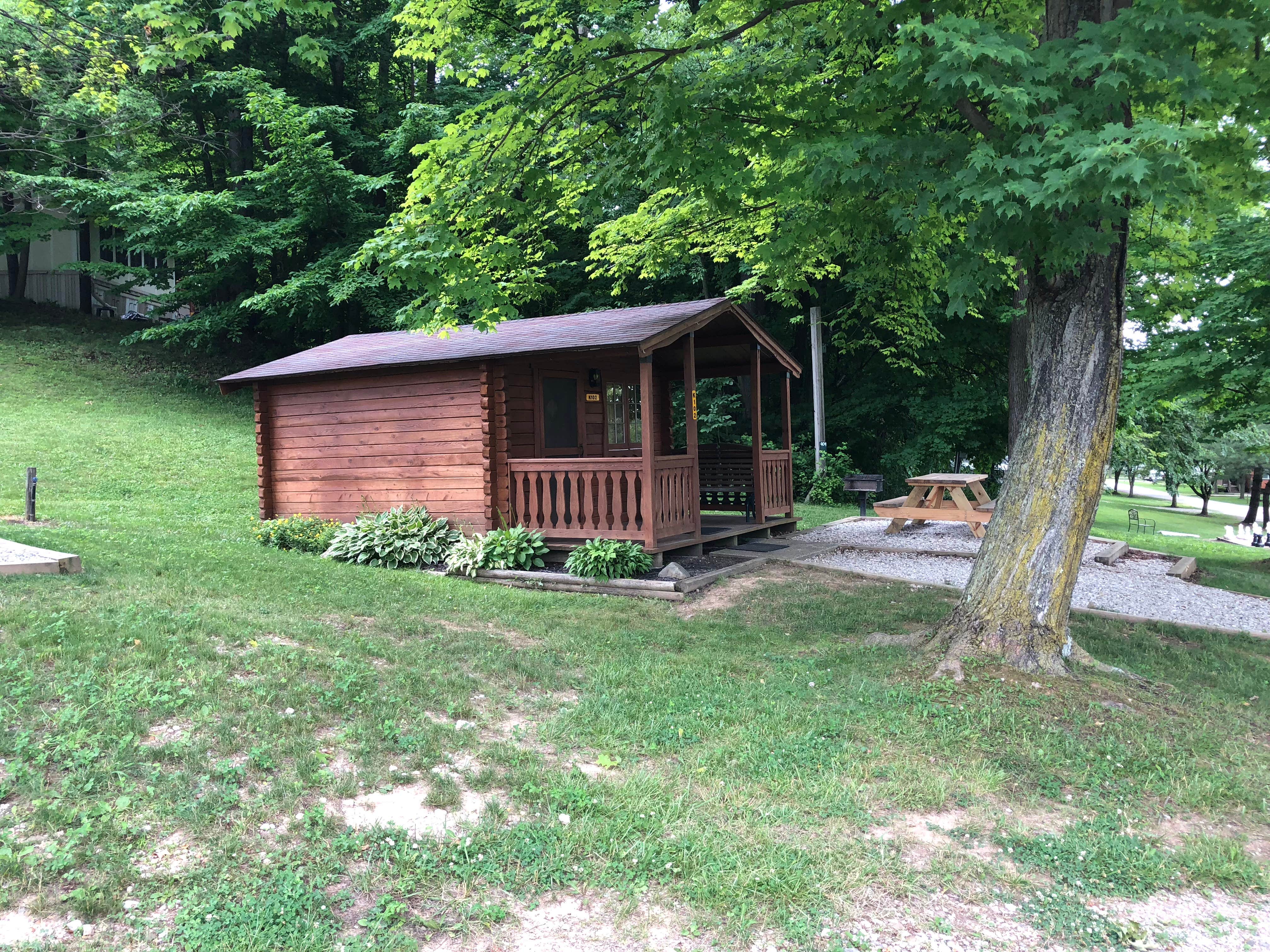 Sharon J.'s photo of glamping accommodations at Streetsboro-Cleveland SE KOA near Beachwood, OH