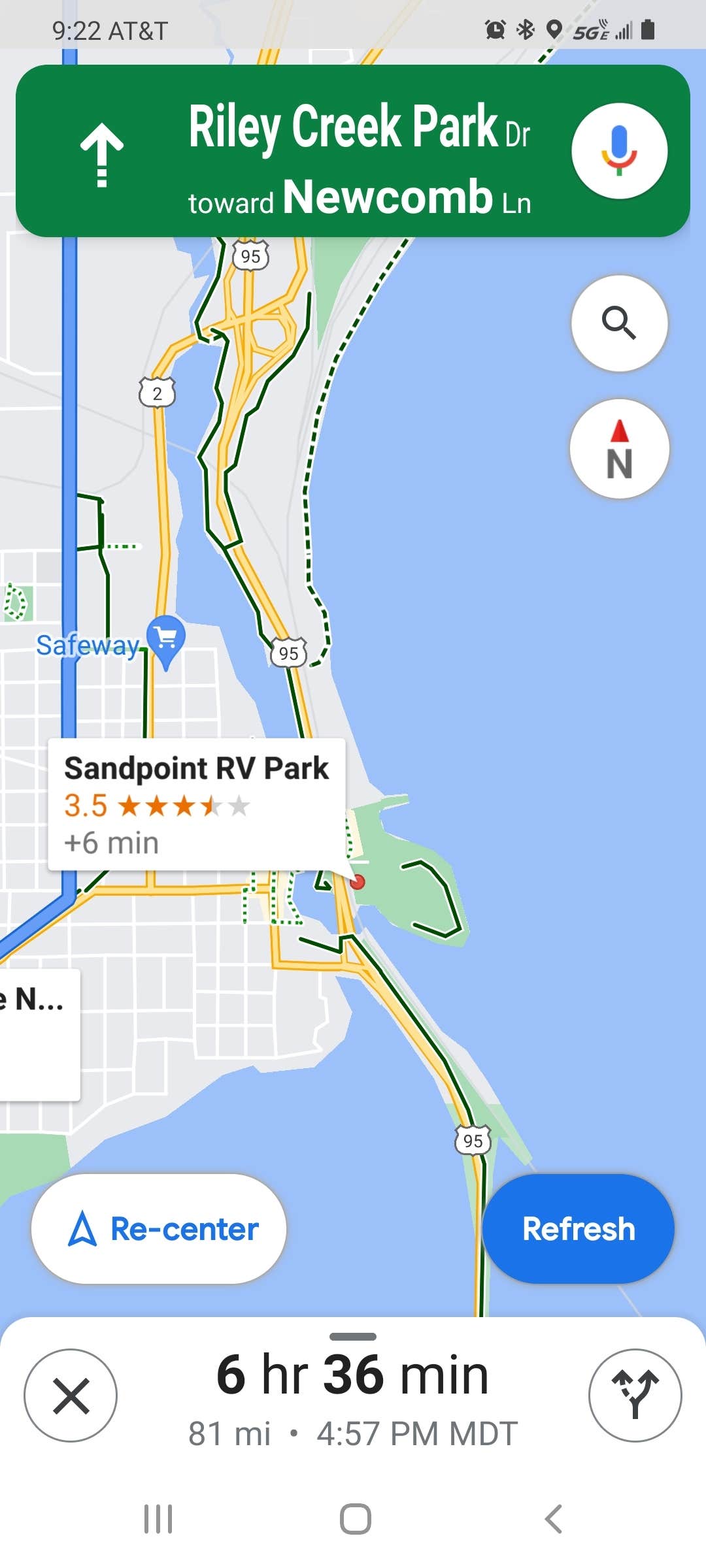 Camping near Sam Owen Camnpground: City of Sandpoint, City Beach RV Park, Sandpoint, Idaho