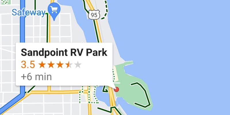 Camper submitted image from City of Sandpoint, City Beach RV Park