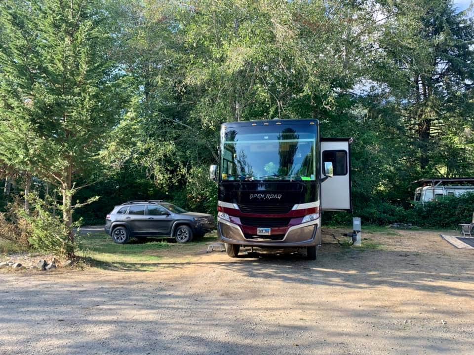 Ray & Terri F.'s photo of rv camping at Hard Rain Cafe & RV Park near Amanda Park, WA
