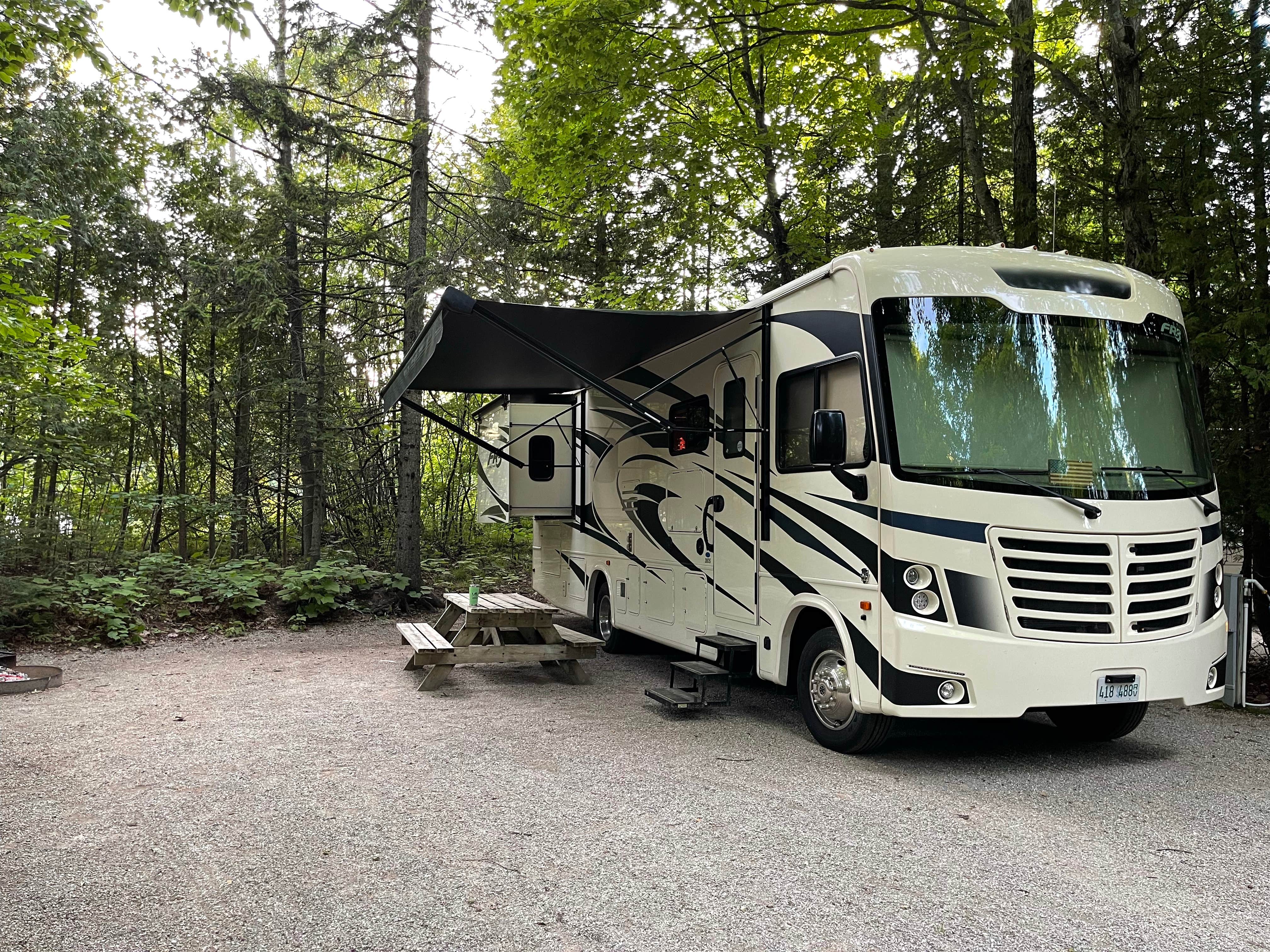 Stephen M.'s photo of rv camping at Wagon Trail Campground near Ephraim, WI