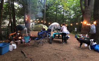 Lara V.'s photo of camping with pets at Desert of Maine Campground near Brunswick, ME