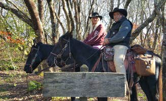Robbie S.'s photo of camping with a horse at Cades Cove Campground near Oak Ridge, TN