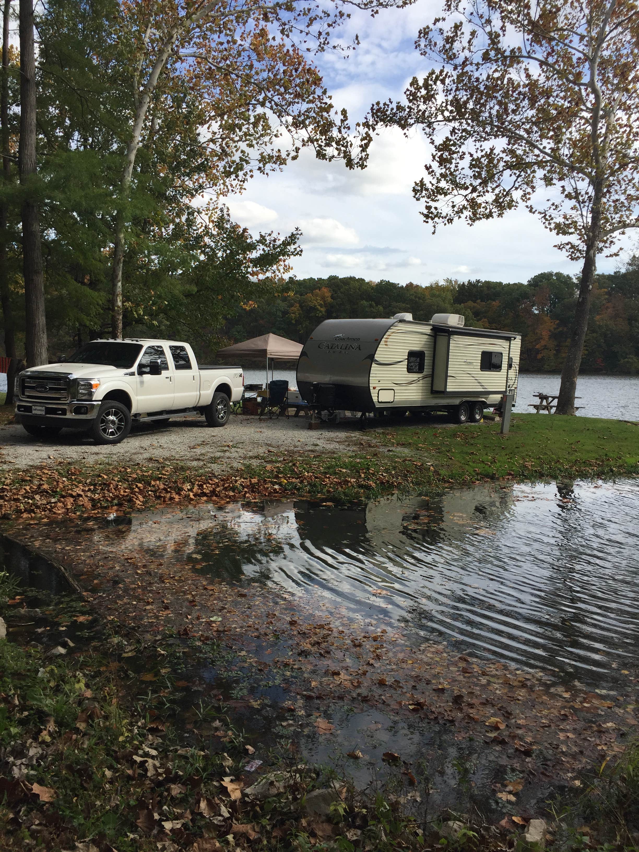 Rebecca W.'s photo of rv camping at Starve Hollow State Rec Area Campground near Paoli, IN