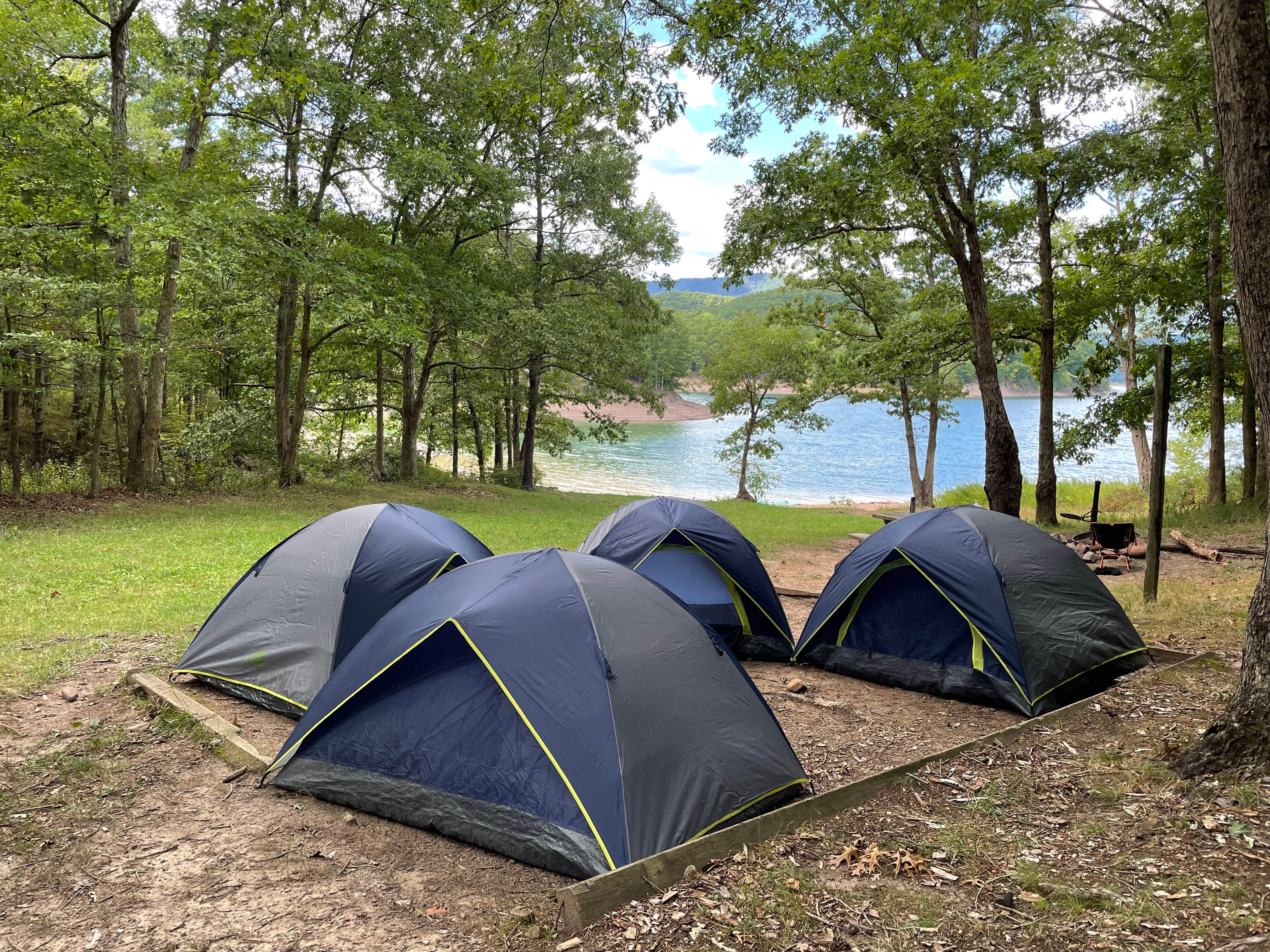 Emily T.'s photo of tent camping at Greenwood Point Campground near Buchanan, VA