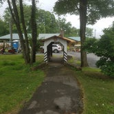 Covered bridge by office