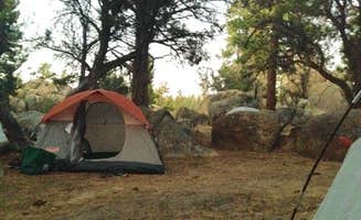 Les R.'s photo of tent camping at Holcomb Valley Climbers Camp near Crestline, CA