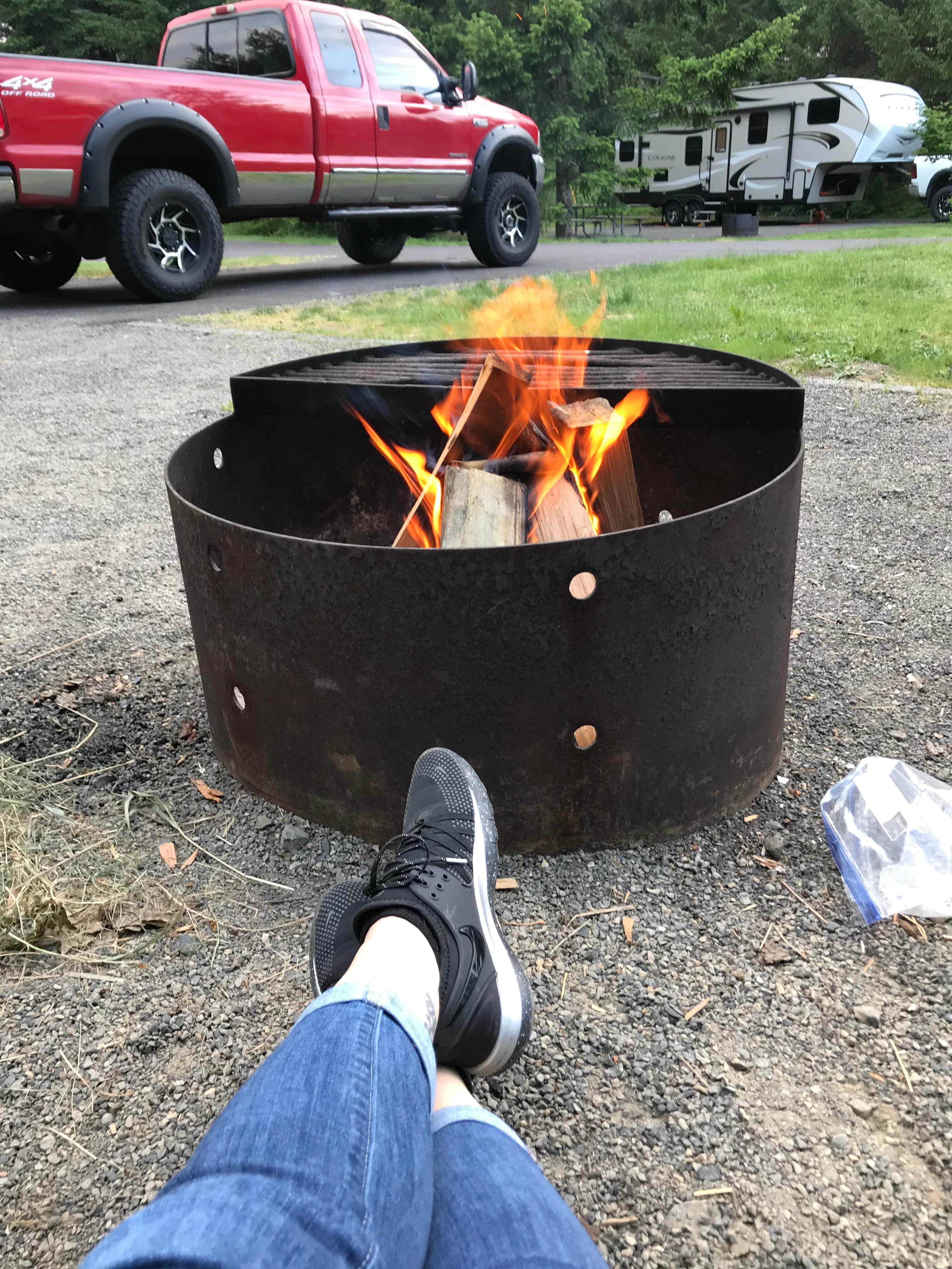 Kristine  S.'s photo of rv camping at Dairy Creek West — L.L. Stub Stewart Memorial State Park near Buxton, OR