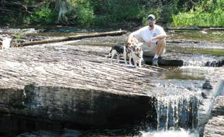 Amy K.'s photo of camping with pets at Presque Isle — Porcupine Mountains Wilderness State Park near Upson, WI