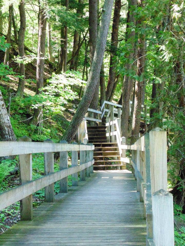 Camper-submitted photo at Little Presque Isle Rustic Outpost Camp — Porcupine Mountains Wilderness State Park near Presque Isle, WI