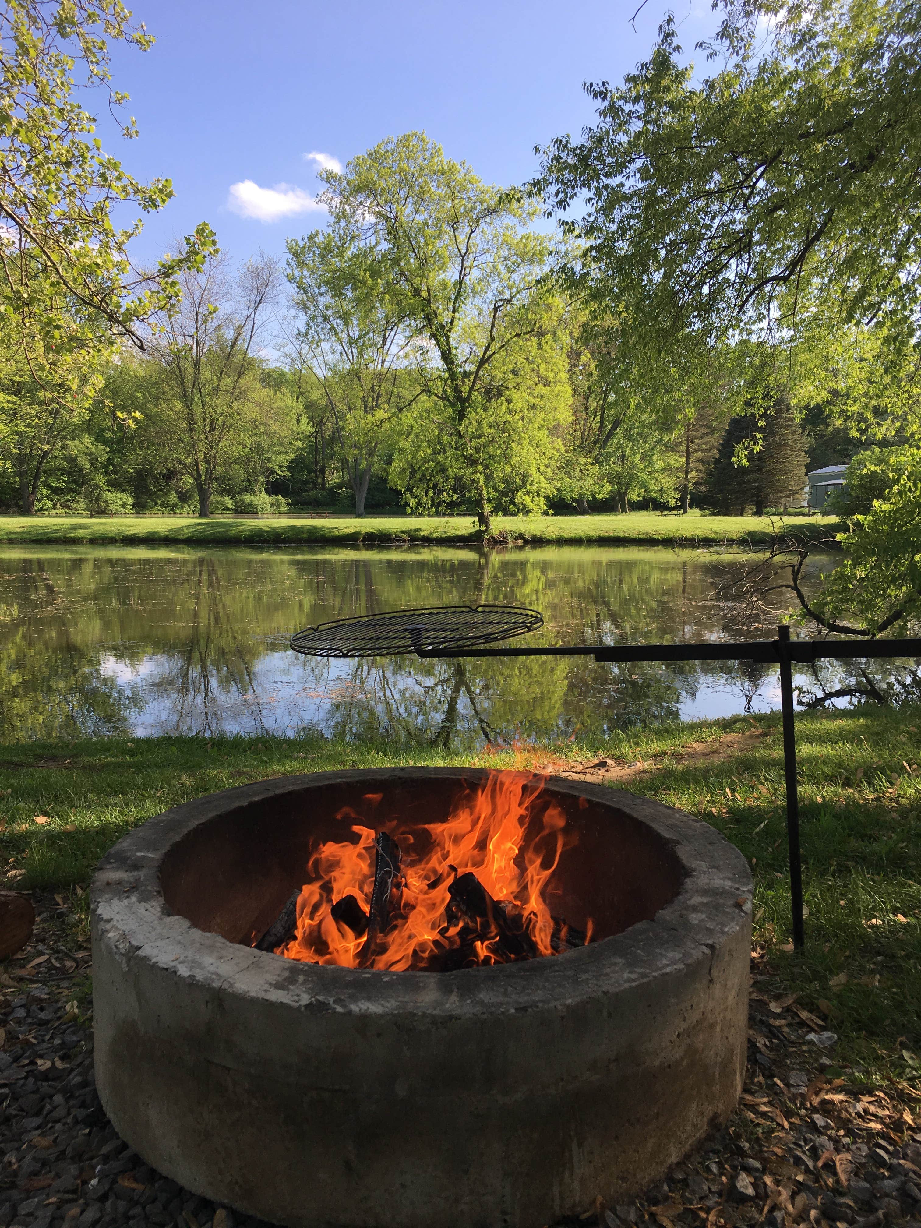 ...beside the catch and release pond