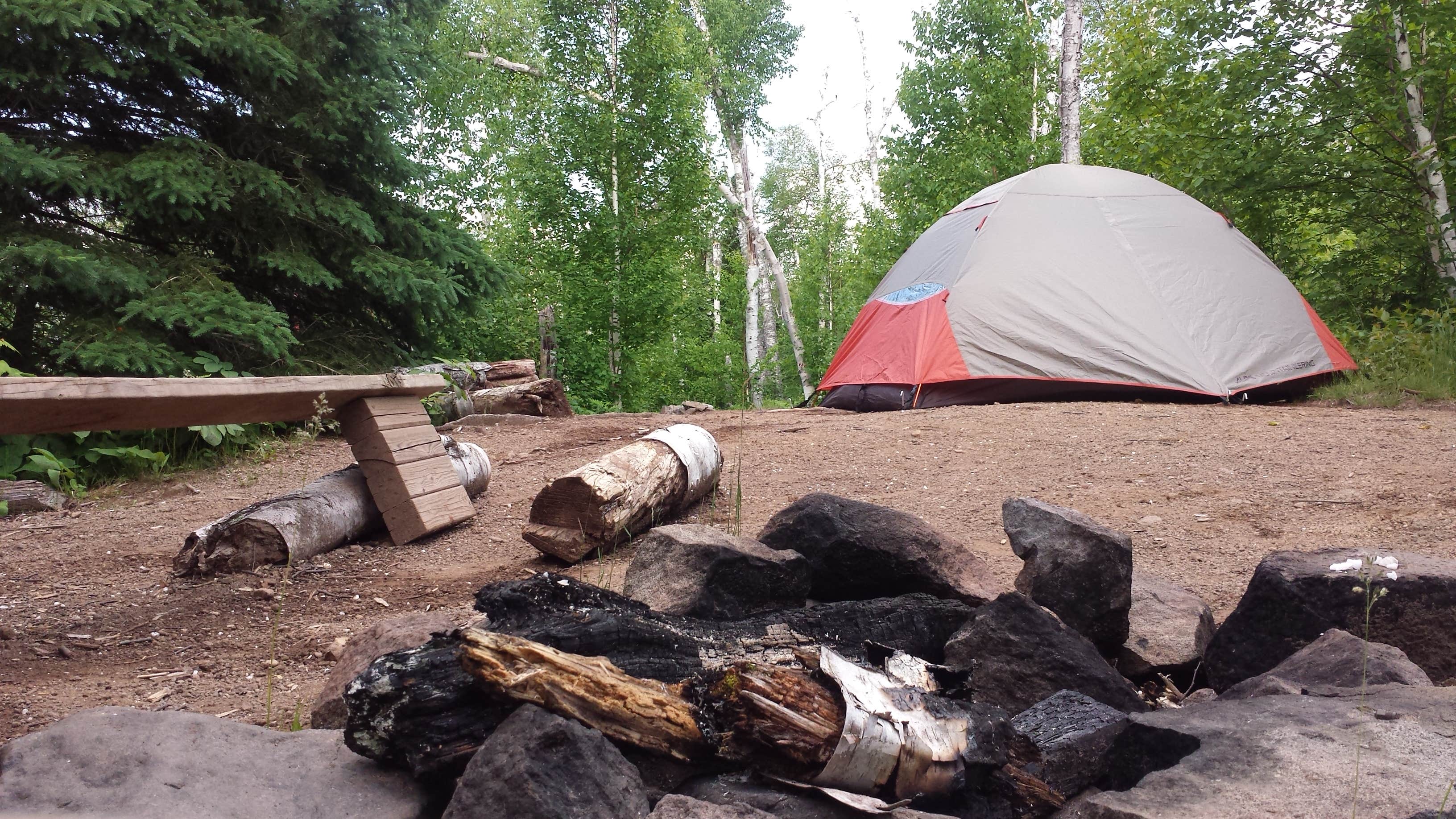 Amy G.'s photo of tent camping at Crystal Creek Camp near Tofte, MN
