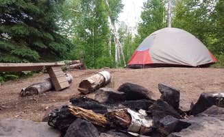 Amy G.'s photo of tent camping at Crystal Creek Camp near Lutsen, MN