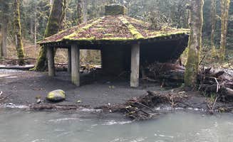 Dani H.'s photo of glamping accommodations at Elwha Campground - CLOSED — Olympic National Park near Olympic National Park