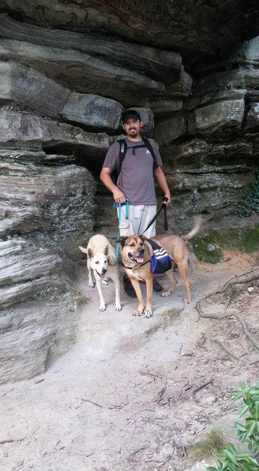 Kirsten  W.'s photo of camping with pets at Pilot Mountain State Park Campground near Claudville, VA
