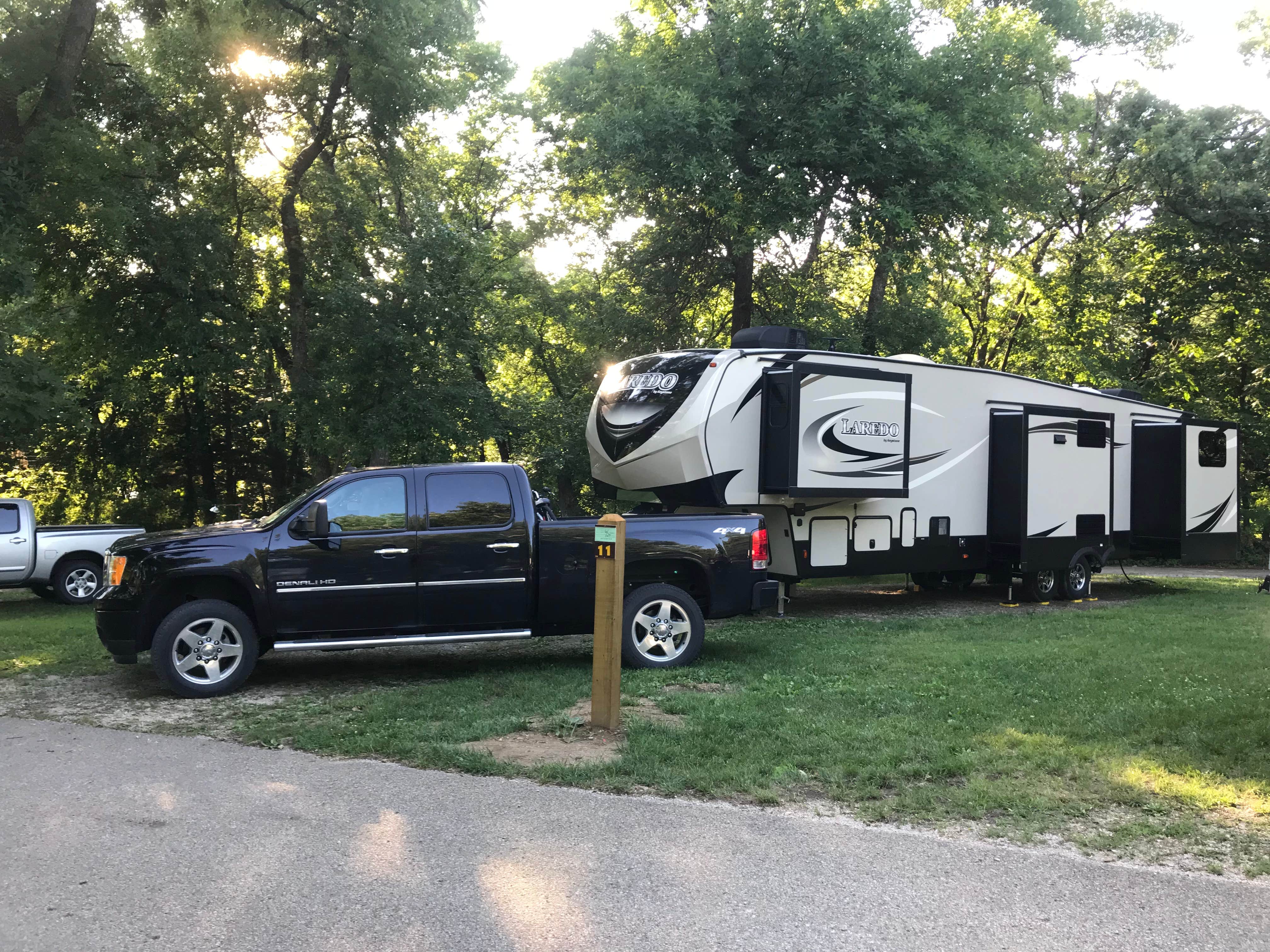 Julie C.'s photo of rv camping at Lake of Three Fires State Park Campground near Mount Ayr, IA