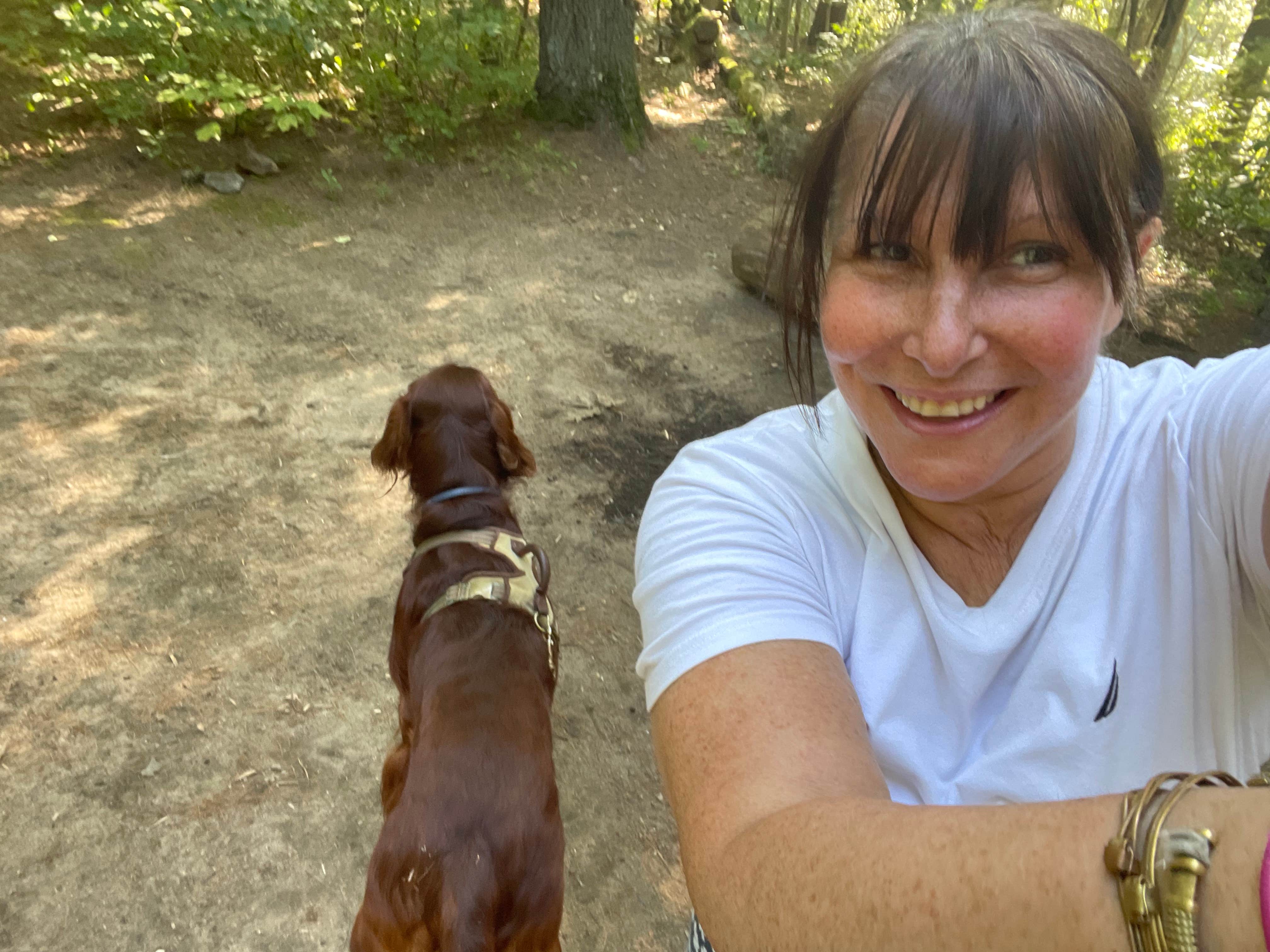 Cheryl B.'s photo of camping with pets at Lorraine Park Campground — Harold Parker State Forest near Methuen Town, MA