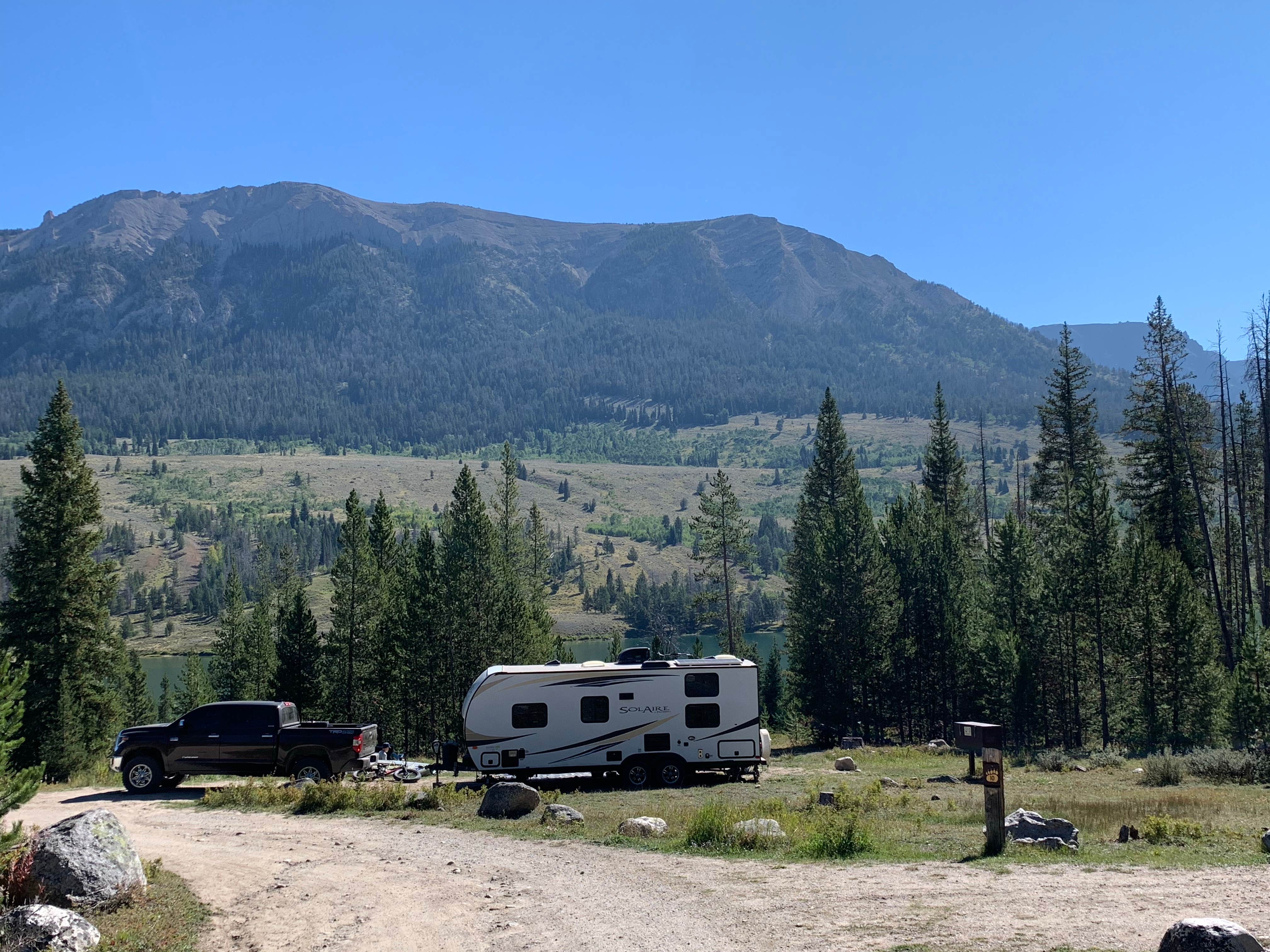 Molly P.'s photo of rv camping at Green River Lakes Campground near Dubois, WY