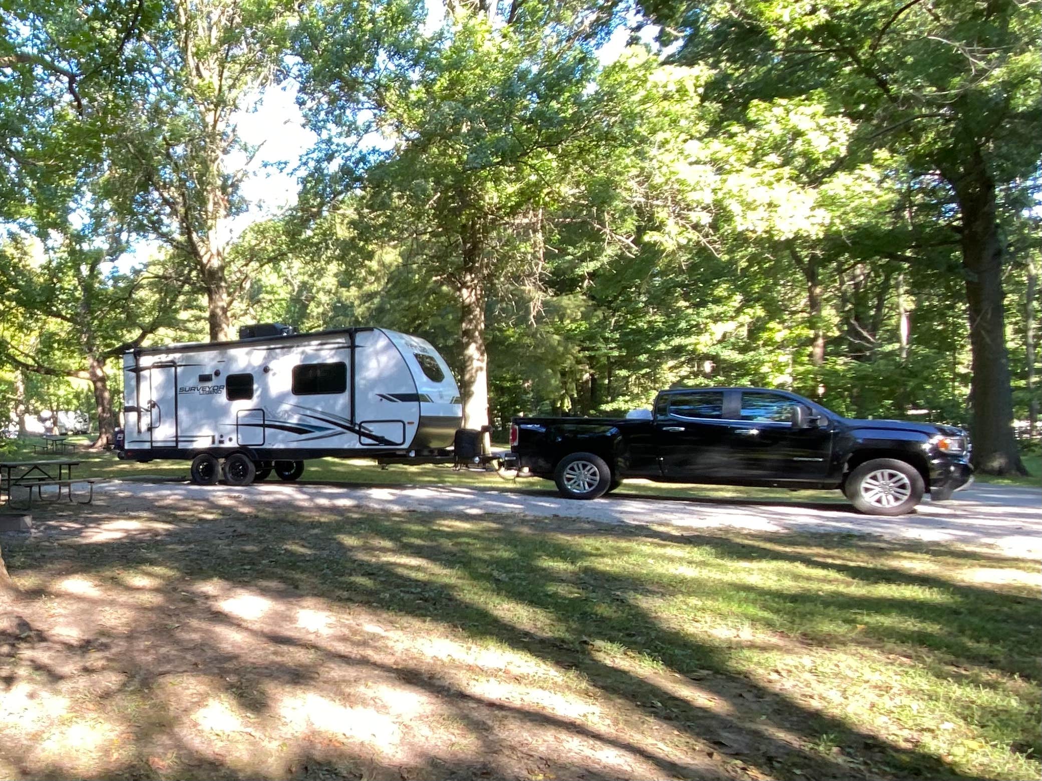 Laurel's photo of rv camping at Moraine View State Recreational Area near Weldon, IL
