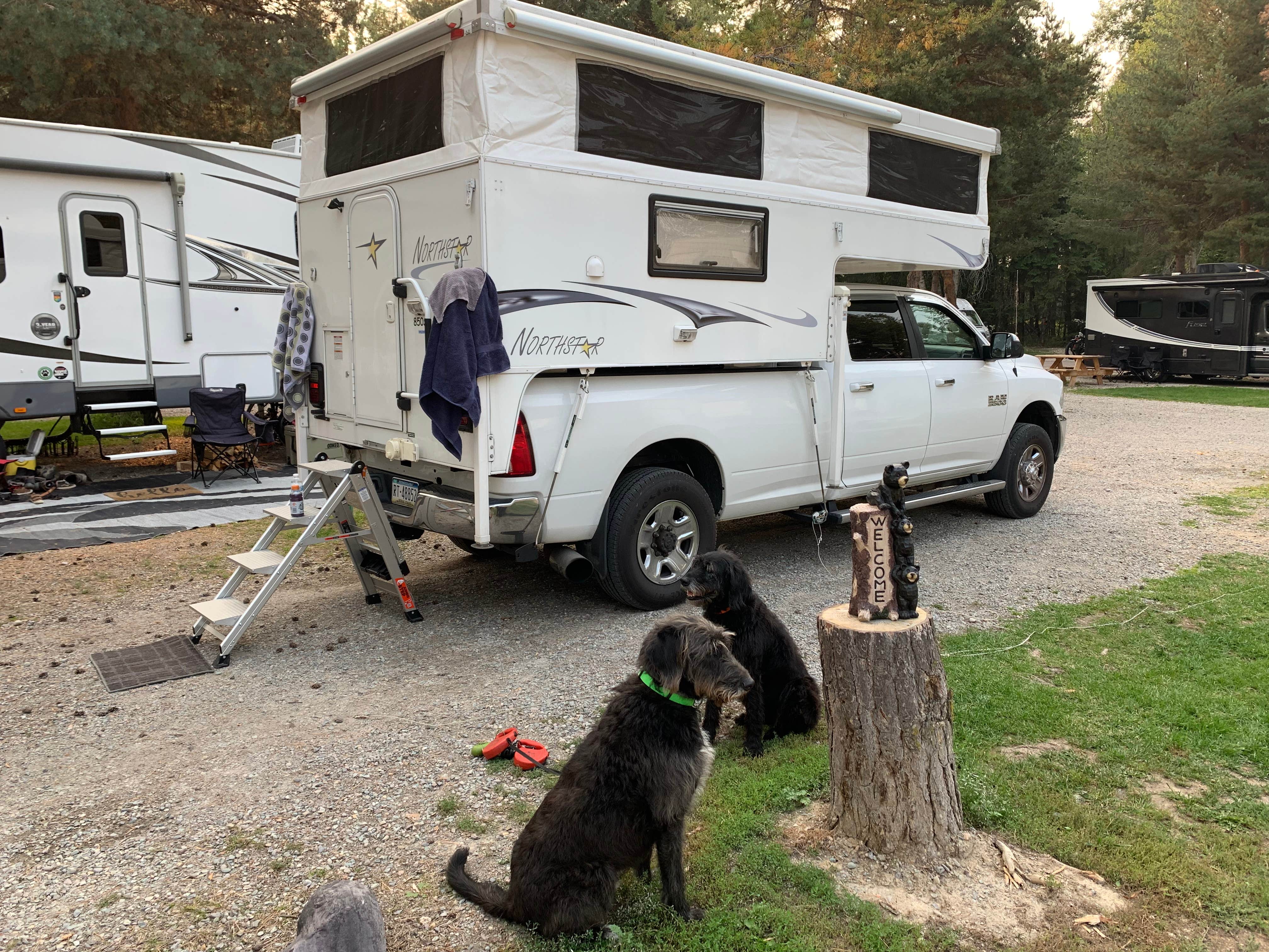 Jennifer's photo of rv camping at Whitefish RV Park near Olney, MT