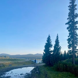 September 6, 2021, 6:48:16 PM, Scouting out the final stretch of road to our Overland Reservoir Dispersed Camping Site in ‎⁨‎⁨Grand Mesa National Forest⁩, ⁨Paonia⁩, ⁨Eastern Rockies Corridor⁩, ⁨United States⁩ to ensure passage :)