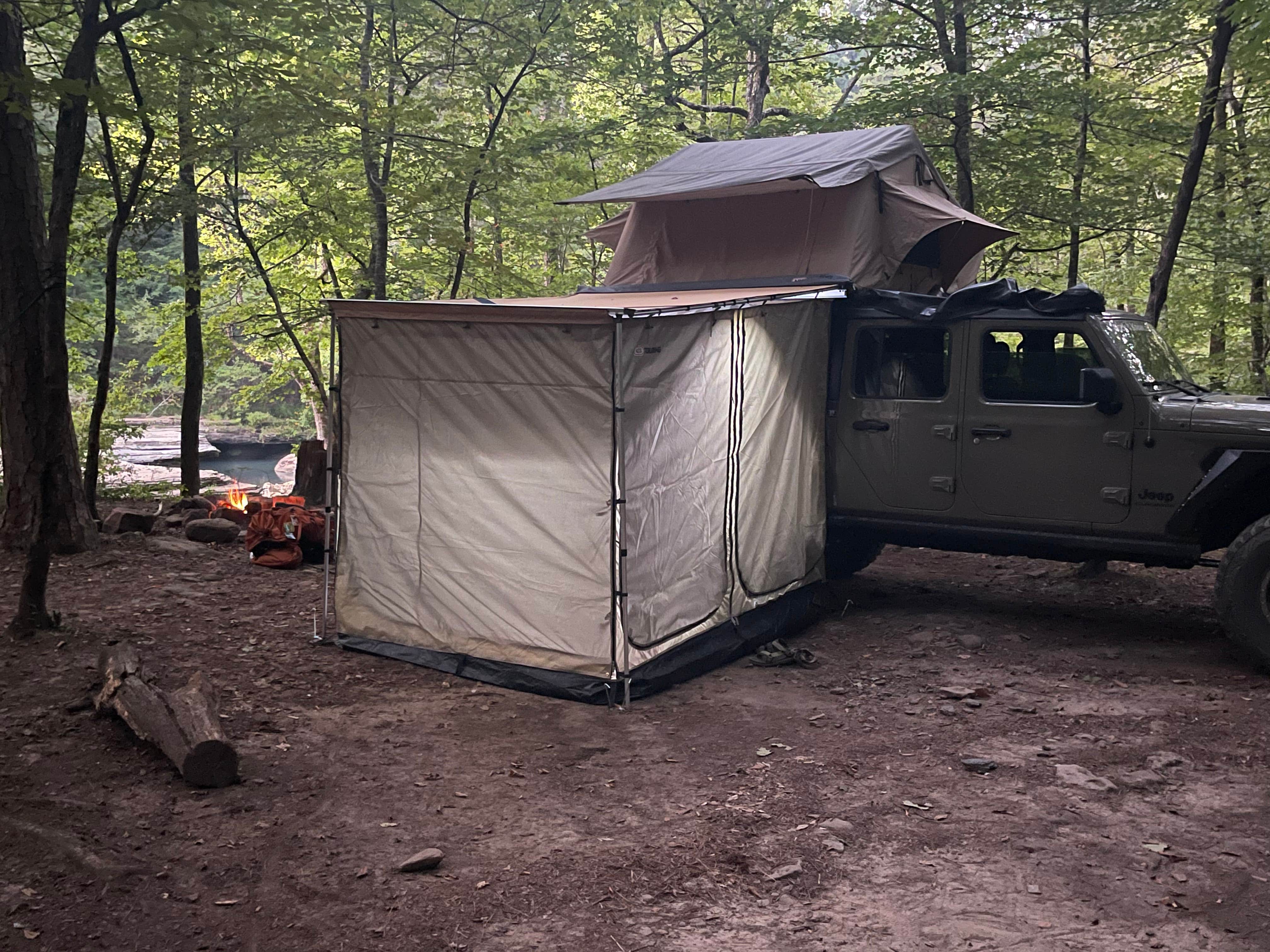 Aaron T.'s photo of tent camping at Haw Creek Falls Camping near Ozone, AR
