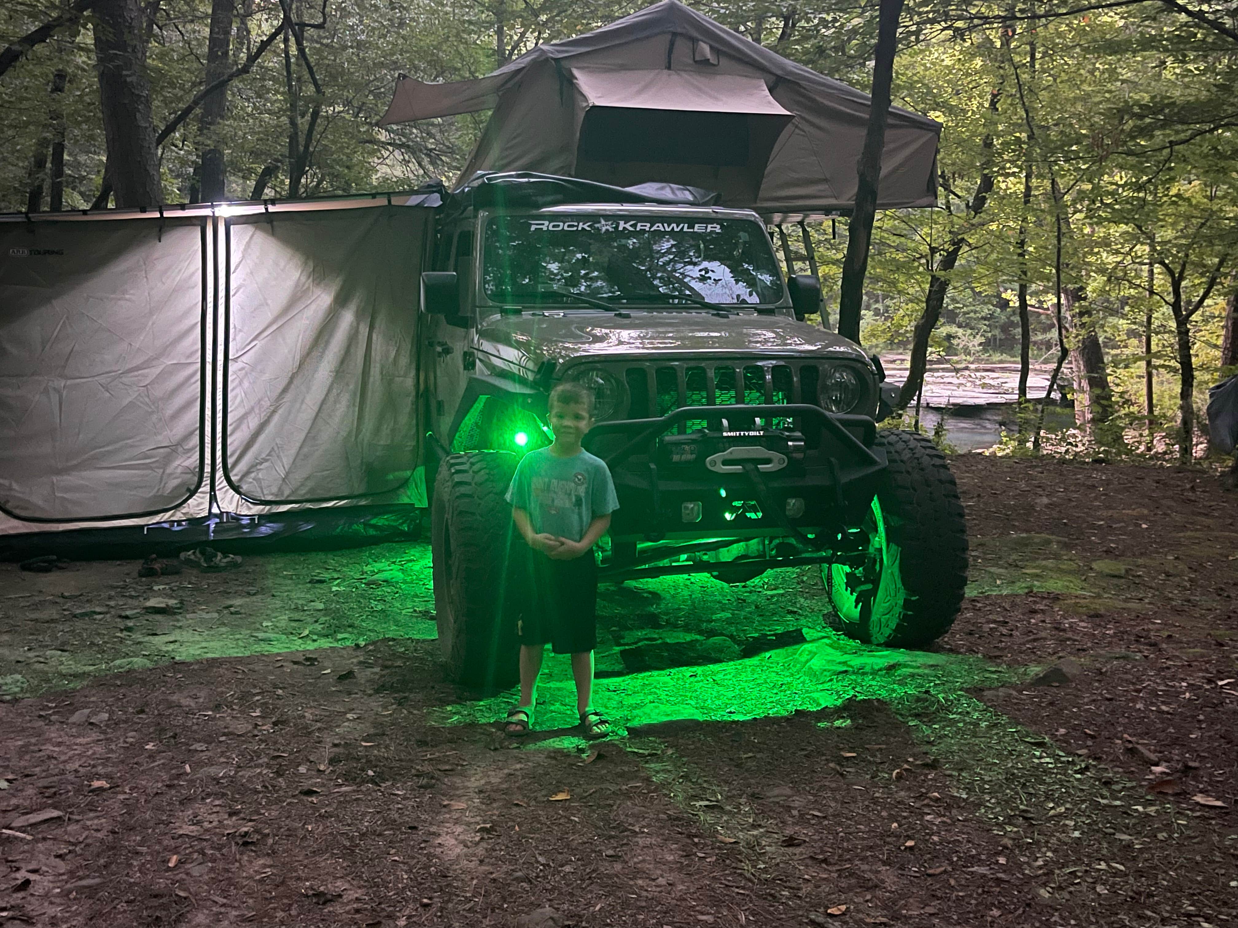 Aaron T.'s photo of tent camping at Haw Creek Falls Camping near Russellville, AR