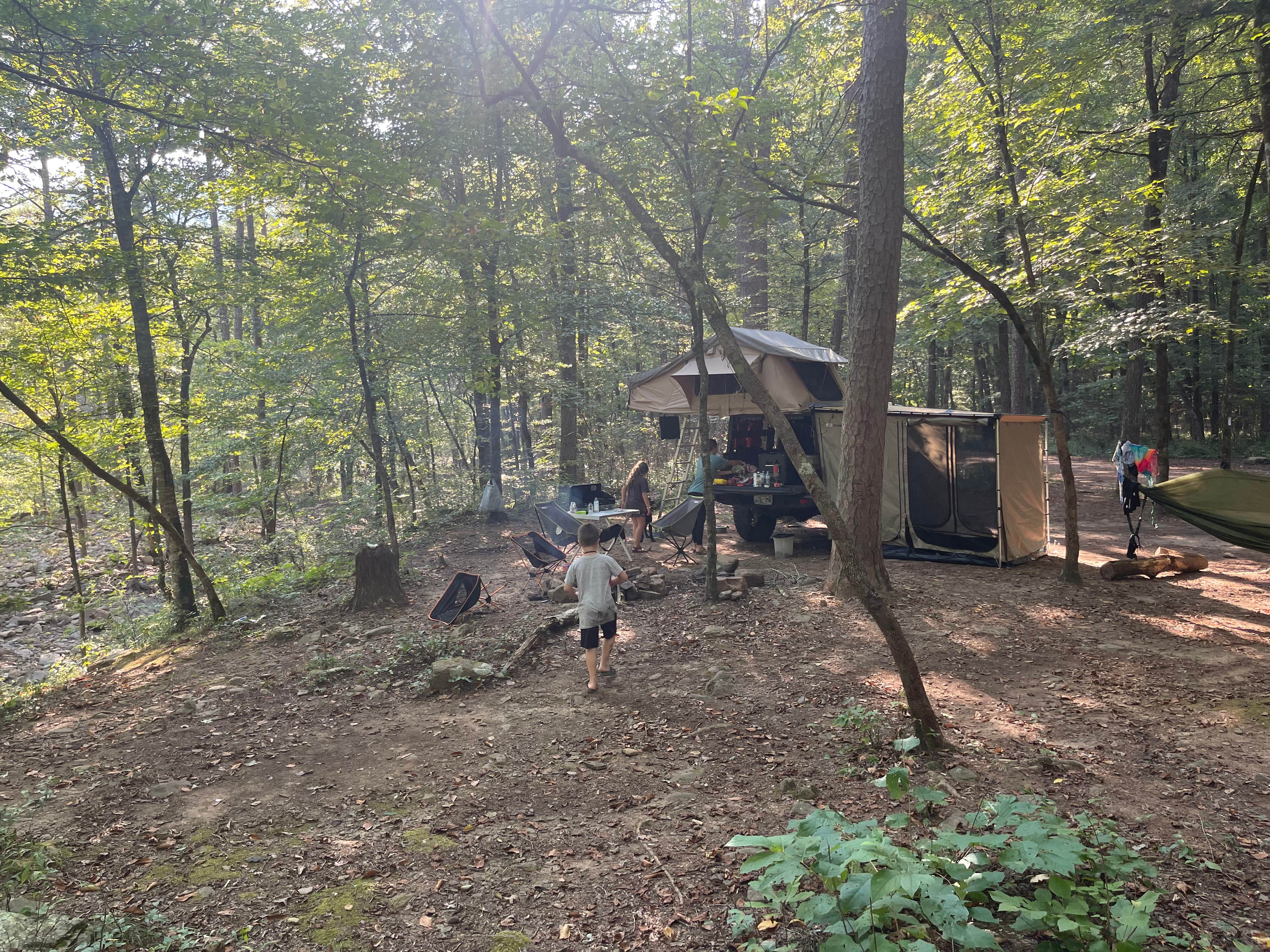 Aaron T.'s photo of tent camping at Haw Creek Falls Camping near Adona, AR