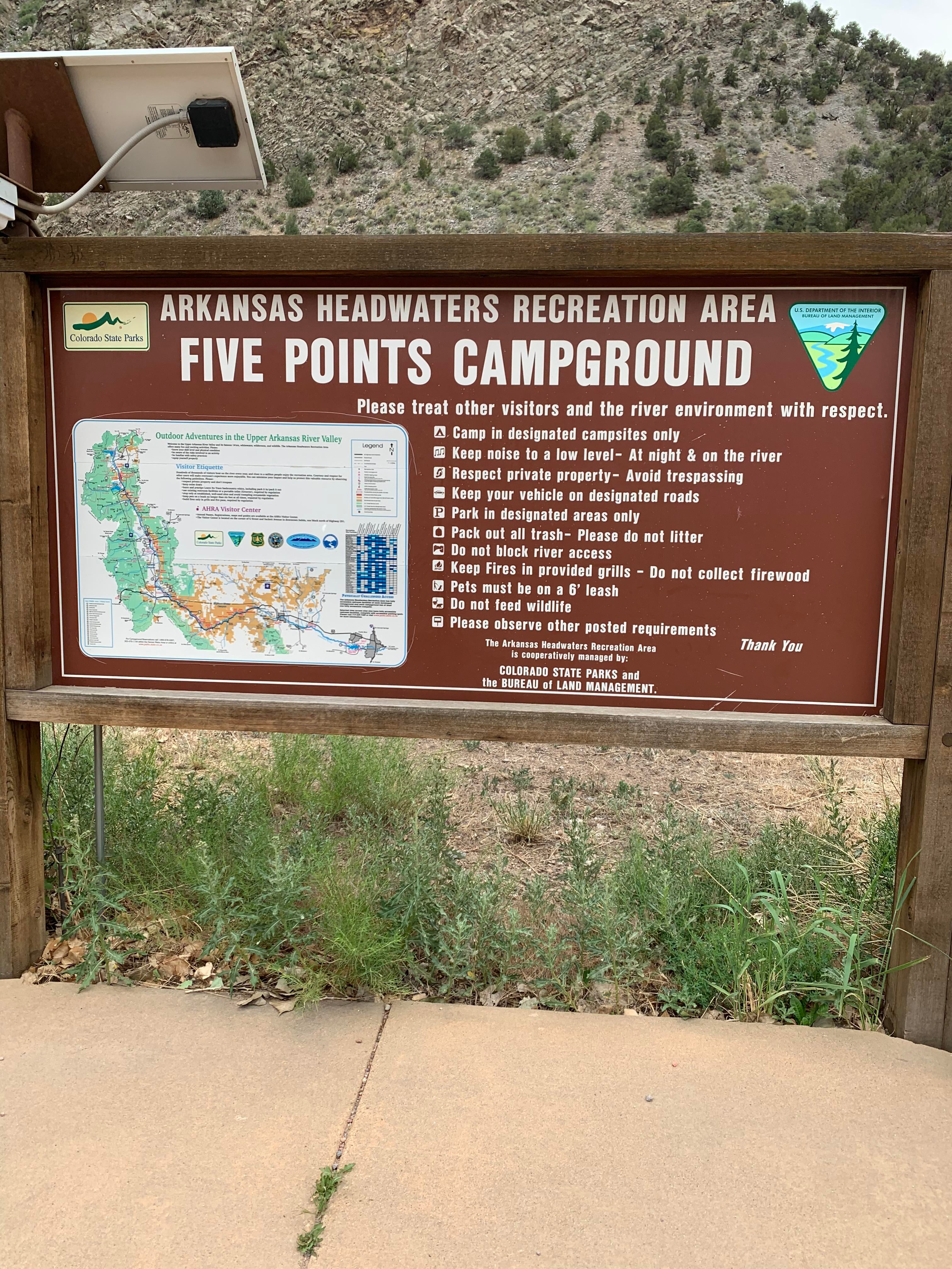 Camper submitted image from Five Points Campground — Arkansas Headwaters Recreation Area - 1